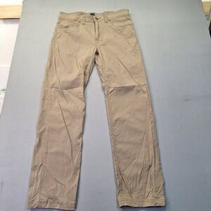 Prana Zion Slim Fit Pants Mens 32x30 Brown Nylon Stretch Hiking Outdoor camping